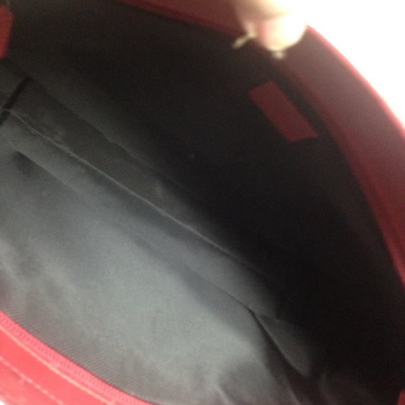 Vintage Gucci Black Mono Red Floral Tote Handbag - Picture 12 of 15